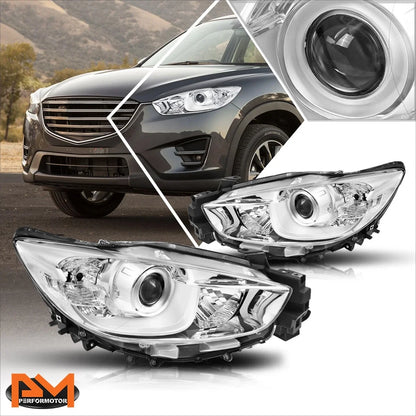 Projector Headlight with Chrome Housing for Mazda CX-5 2013-2016