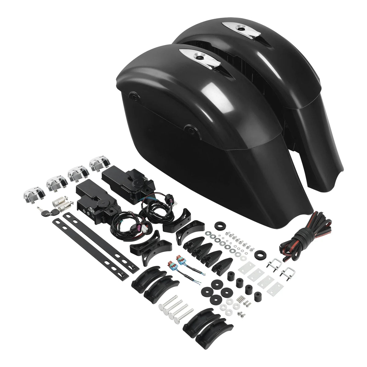 Hard Saddlebags Electronic Latch Lid Compatible with Indian Chieftain 2016-2018