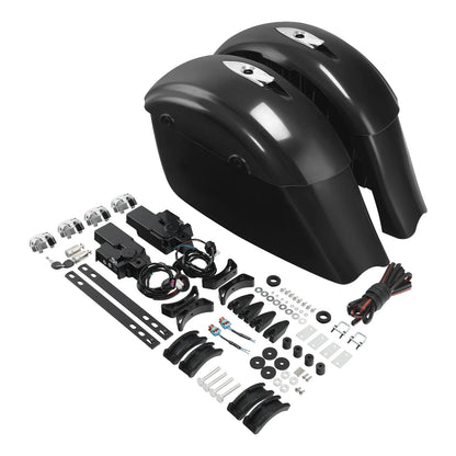 Hard Saddlebags Electronic Latch Lid Compatible with Indian Chieftain 2016-2018