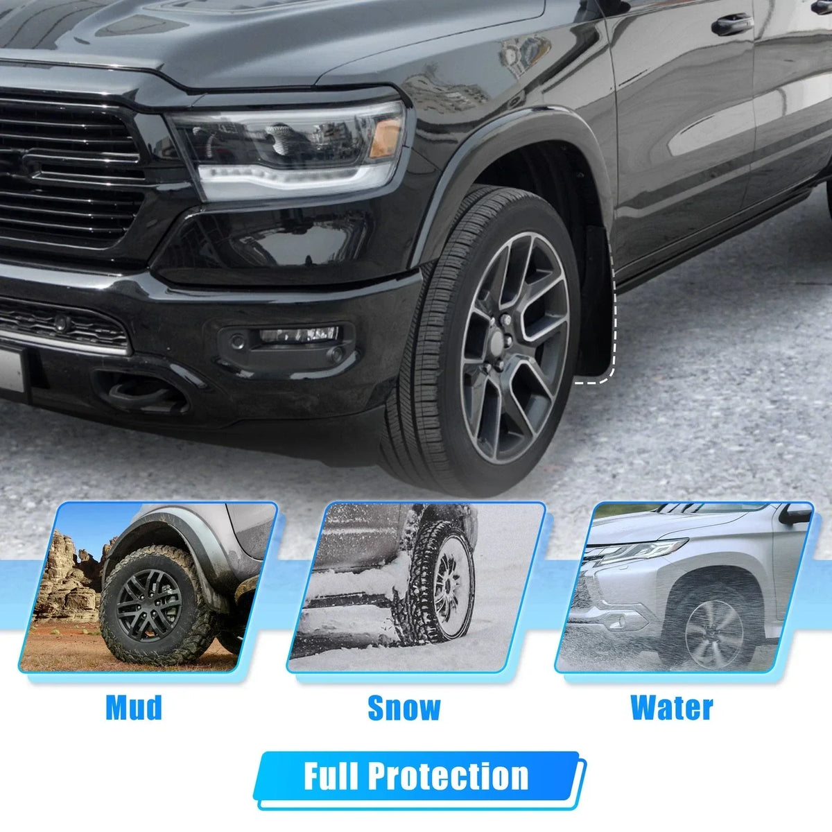 Mud Guards Set - Front and Rear Liners for Ram 2500 3500 (2010-2023)