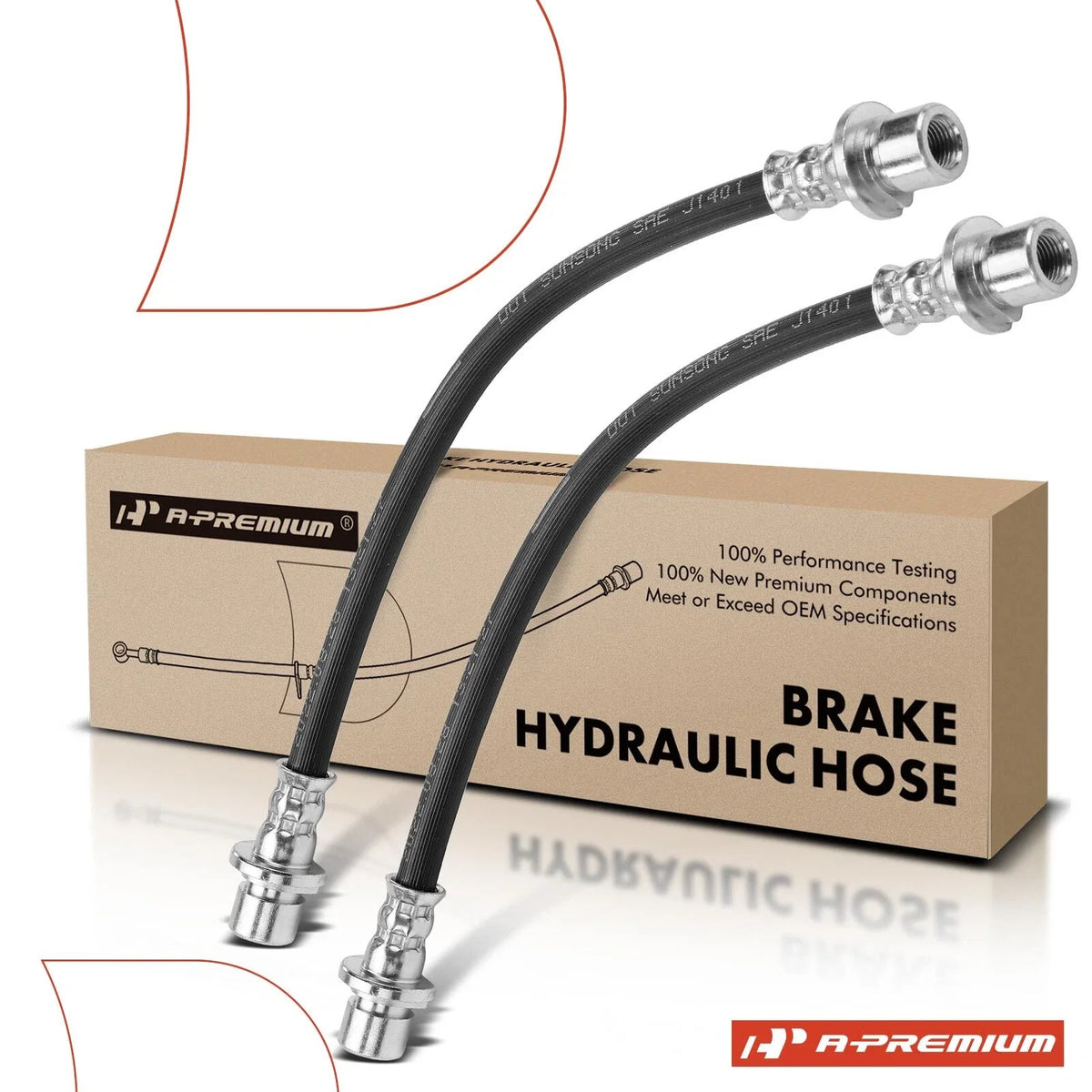 2X Rear Brake Hydraulic Hose for Honda Civic (1984–2000)