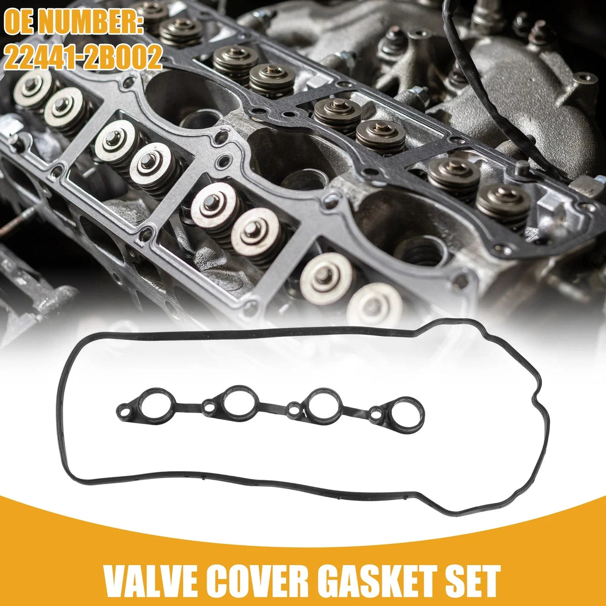Set of 1 Engine Valve Cover Gasket No. 22441-2B002 for Hyundai i30 (2007–2011)