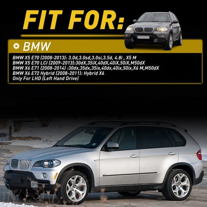 3-Piece Interior Door Handle Pull Trim for BMW X5 X6 2008-2014