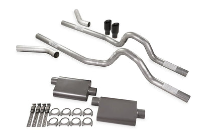Exhaust Kit 3" Dual Chamber Corner Exit for GM C/K 10 (1981-1987)