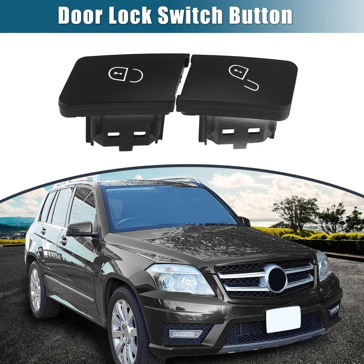 Door Lock Control Button Set for 2014-2017 Mercedes-Benz E400 E550