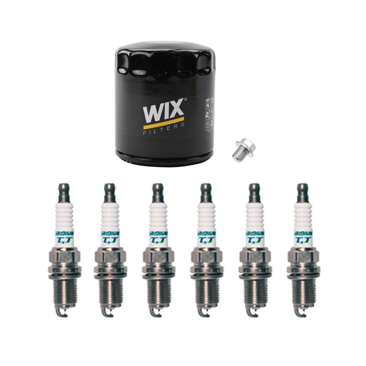 Wix Engine Oil Filter & Denso Spark Plug Kit for 4Runner T100 Tacoma Tundra (1995–2004)