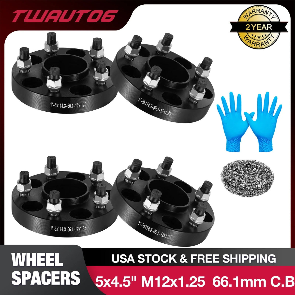 1" Hubcentric Wheel Spacers for Nissan NV200 (2013–2021)