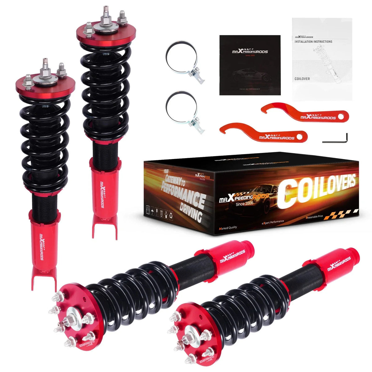 24 Level Adjustable Coilover Damper Kit for Acura TSX (2009–2014)