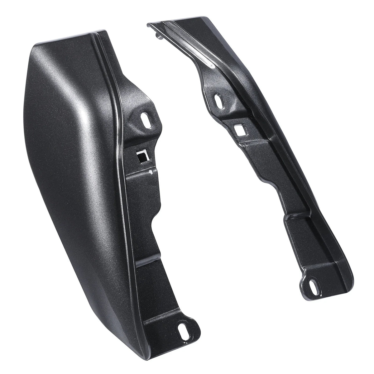 Mid Frame Air Deflectors - Black Geometric for Harley Touring 2009–Present