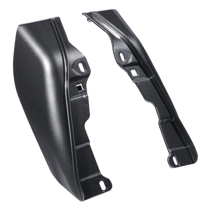 Mid Frame Air Deflectors - Black Geometric for Harley Touring 2009–Present
