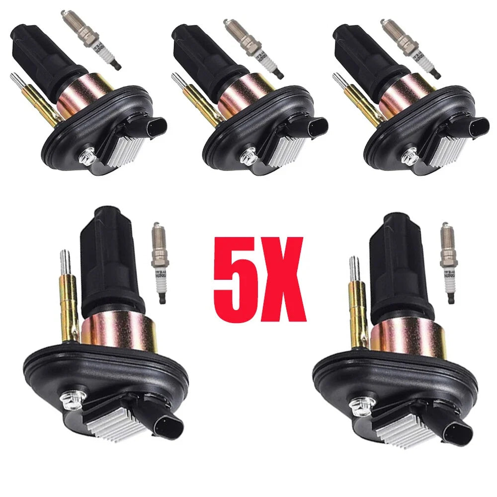 5X Ignition Coils + 5X Iridium Spark Plugs UF303 for Chevy Colorado GMC Canyon (2015–2022)