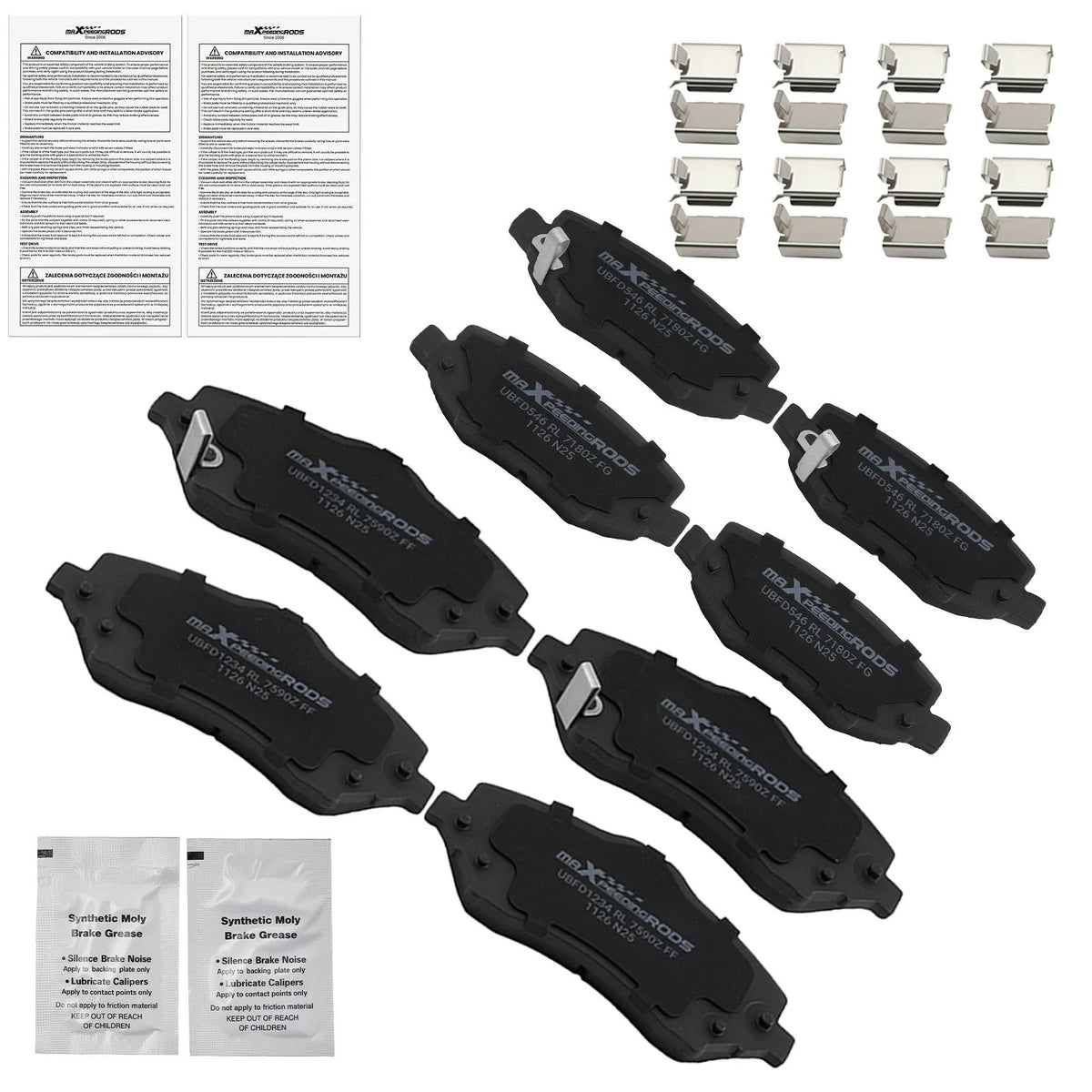 Brake Pads Set (Ceramic) for Jeep Liberty (2008–2012) & Wrangler (2007–2017)