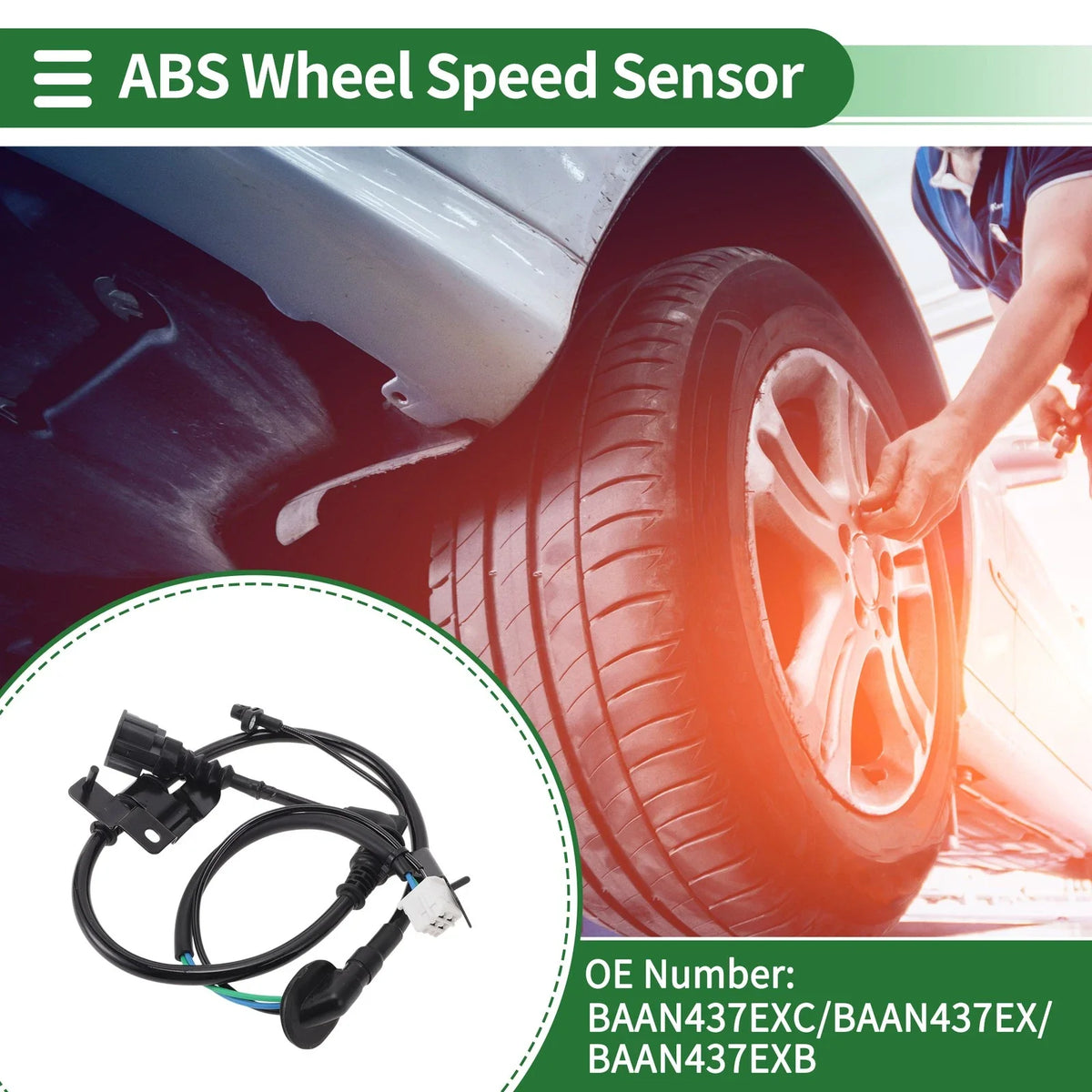 ABS Wheel Speed Sensor for Mazda 3 (2018) No.BAAN437EXC/BAAN437EX