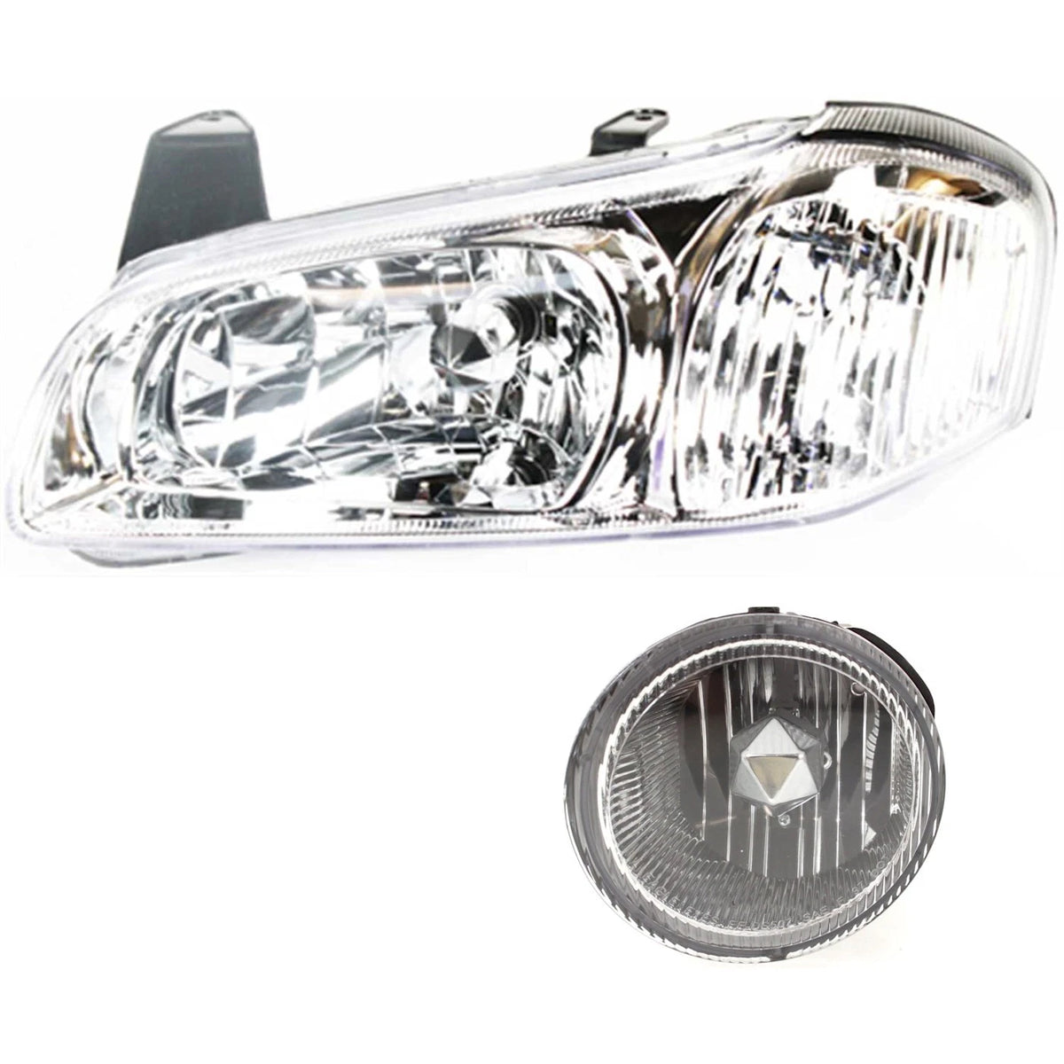 Headlight Kit for Nissan Maxima (2000–2001) - Driver Side, Clear Lens, Halogen