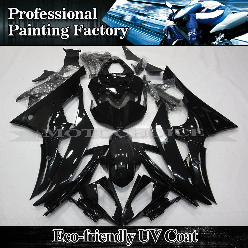 Fairing Kit - Black Glossy ABS Bodywork for YZF R6 (2008-2016)