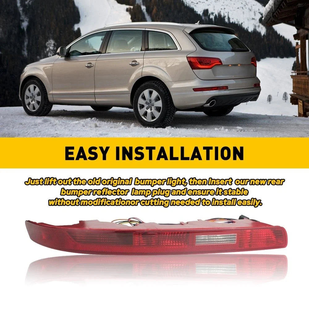 Lower Reflector Tail Lamp Left for Audi Q7 Rear Bumper 2006-2015