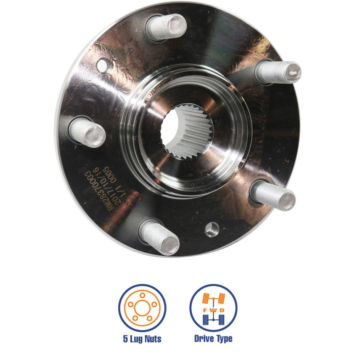 Wheel Hubs for Mazda 6 (2003–2013) Front Driver and Passenger Side