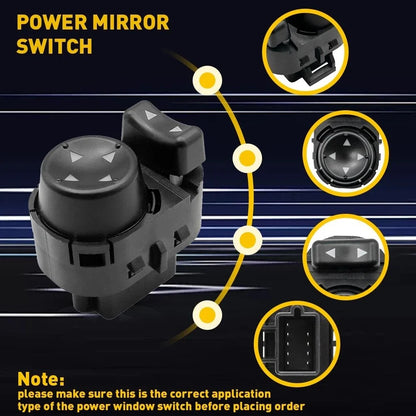 LH Mirror Control Switch for Chevy Impala HHR (2000-2015)