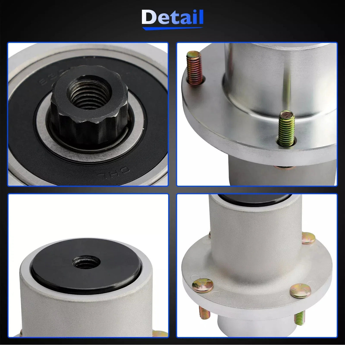 Deck Blade Spindle Pair for Raptor SDX SD by Hustler (48" 54" 60")
