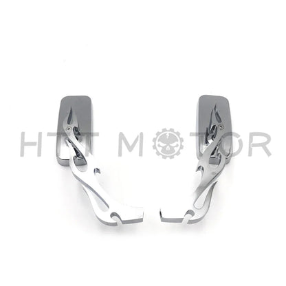 FlameStem Chrome Mirrors for Harley Iron Horse (Custom Application)
