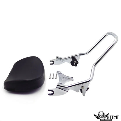 Chrome Backrest Sissy Bar Docking for Harley Touring Street Glide FLHX (2009–2013)