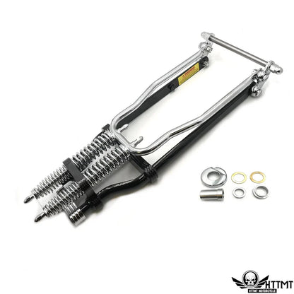 Front End Springer 4" with Riser & Handlebar Adapter for Harley Big Twin