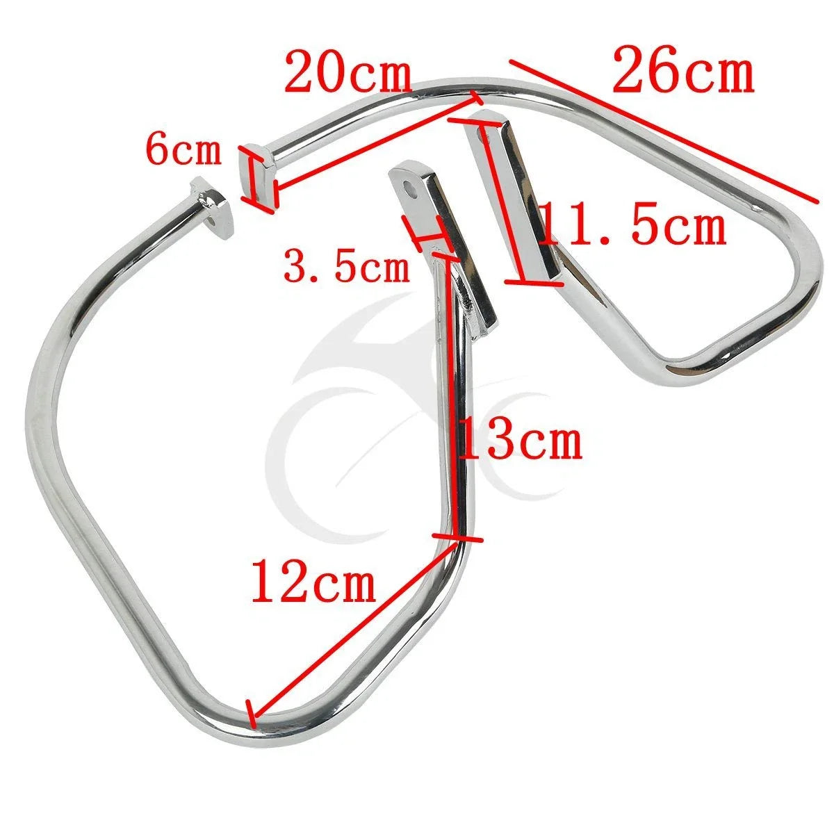 Chrome Saddlebag Crash Bar Guard Rail for Softail Harley 2000–2017