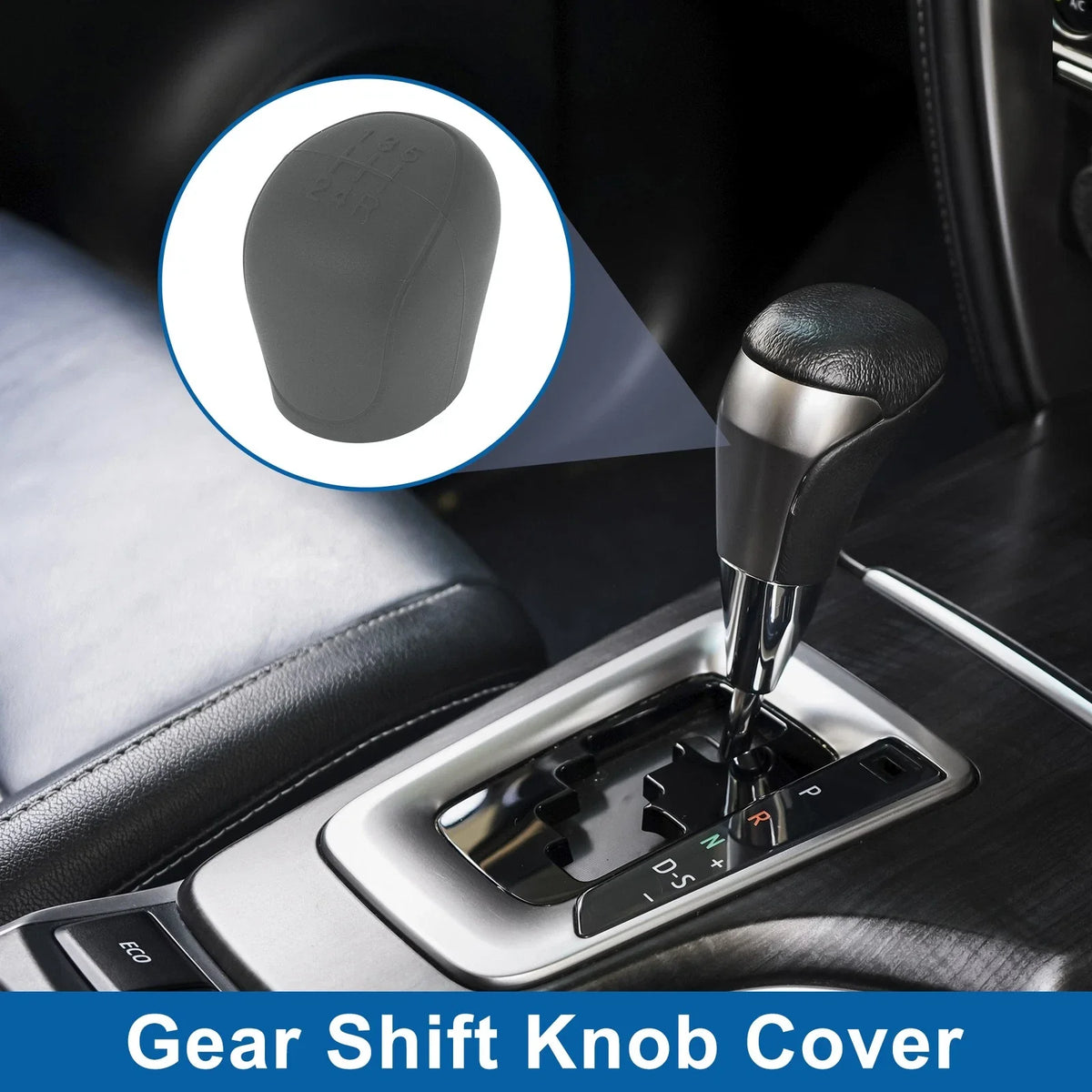 1 Pc Gear Shift Knob Cover for Ford C-Max (2007–2021) Grey Silicone