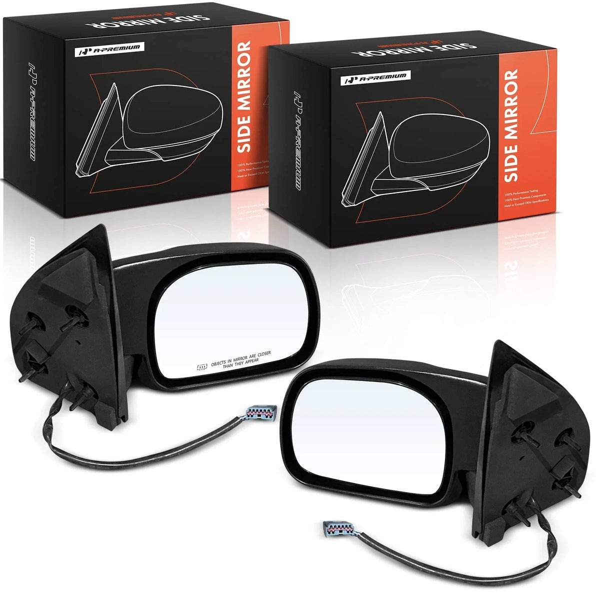 Power Mirror Pair with Manual Fold Heated for Ford Excursion (2001–2005)