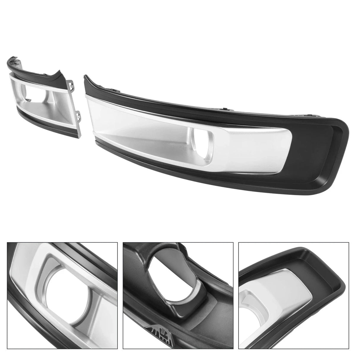 Set of 2 Front Fog Light Bezels for Ford Flex (2013–2019) #FO1038130