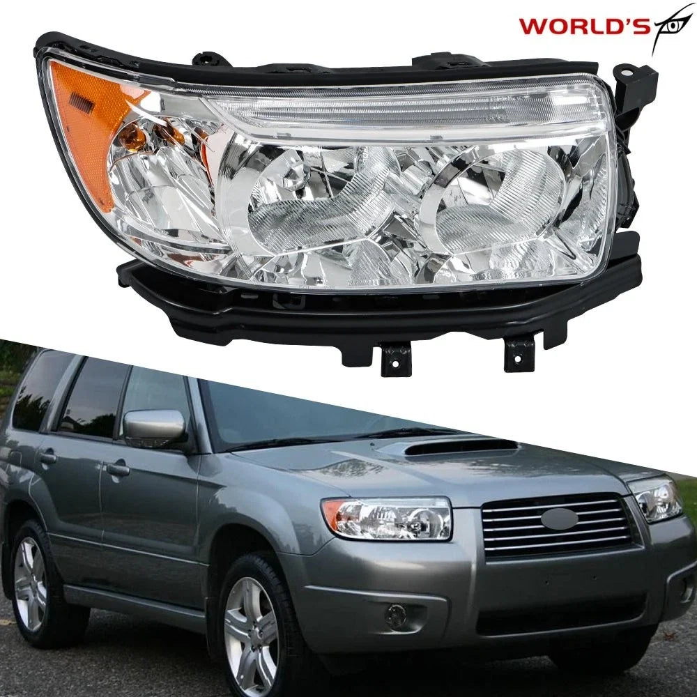 Halogen Headlight with Bulb for Subaru Forester (2006–2008) Right Side