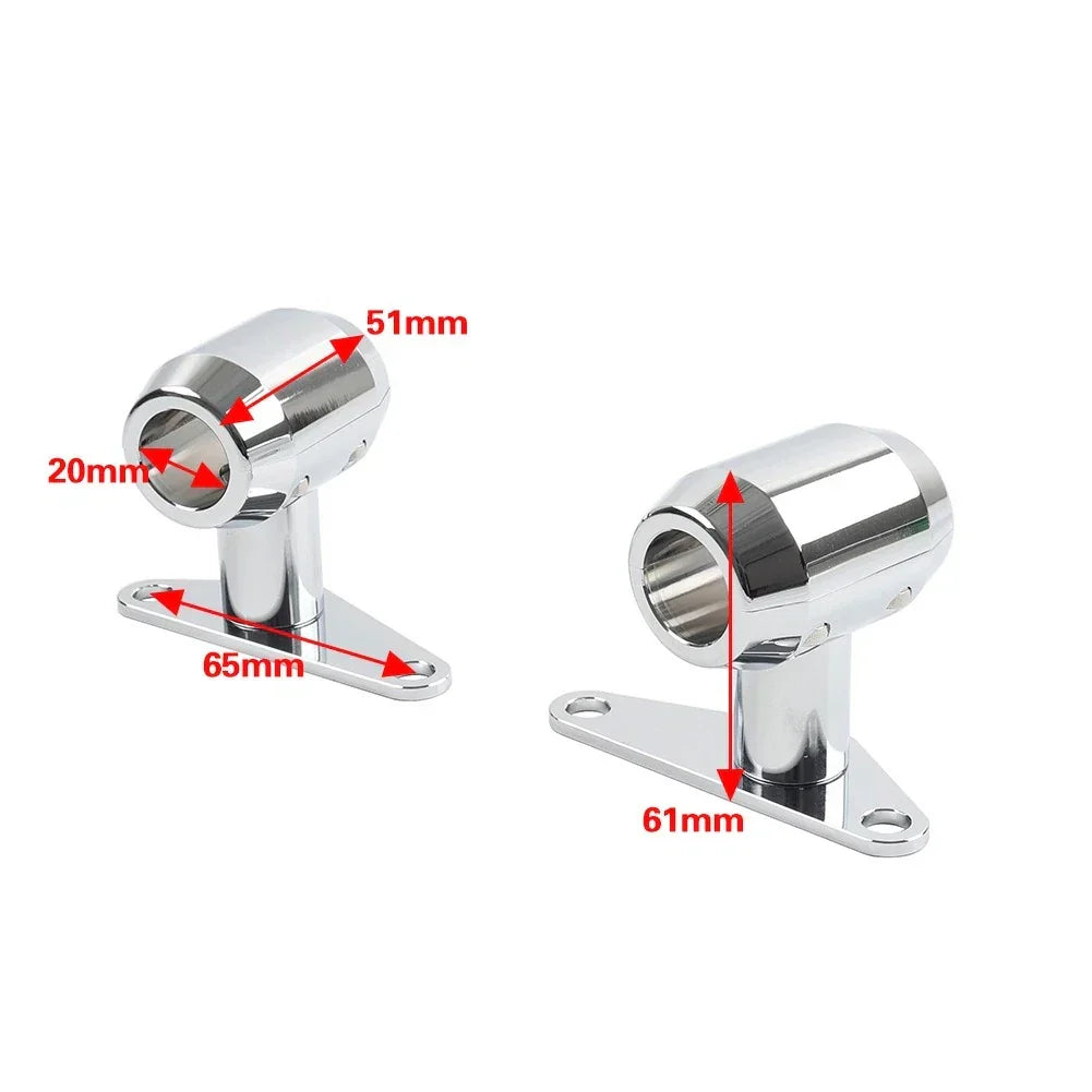Springer Fork Mudguard Mount in Black for Harley Chopper (0-6")