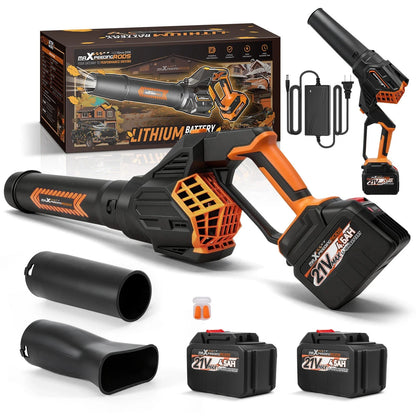 Leaf Blower Cordless 580 CFM, 3 Speed, 2X 21V Brushless Motor