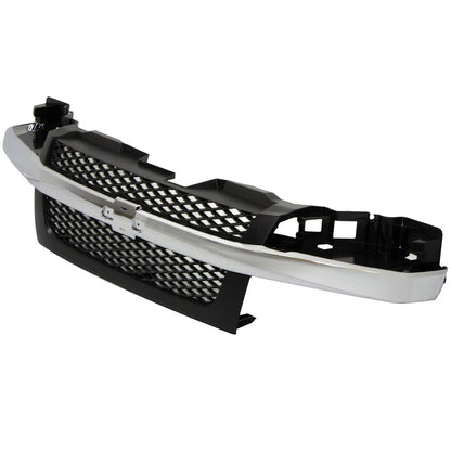 Grille Assembly 2 Piece for Chevrolet Colorado (2004–2012) Textured Dark Gray