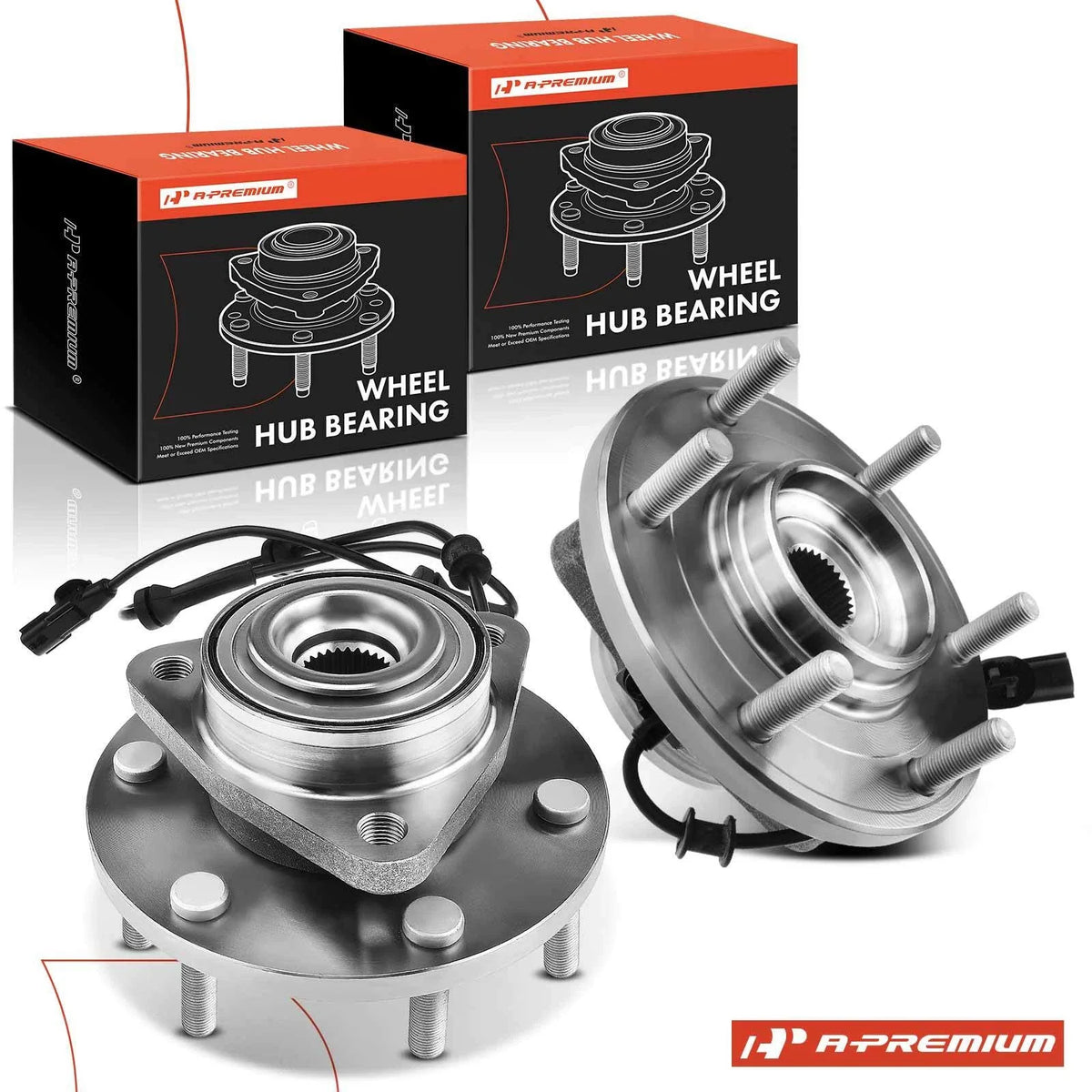 2X Front Wheel Hub & Bearing Assembly for Nissan Titan (2017–2023)