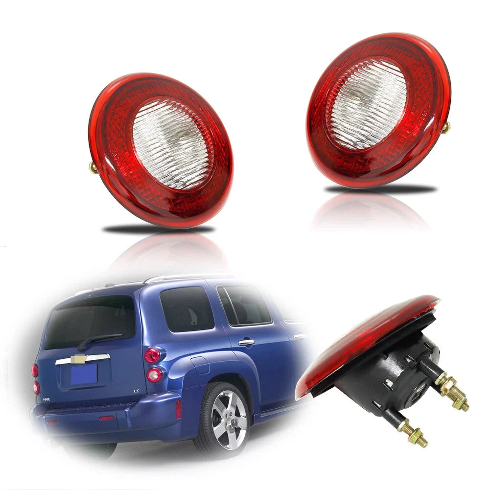 Set of 2 Red Reverse Backup Light Covers for Chevy HHR (2006–2011)
