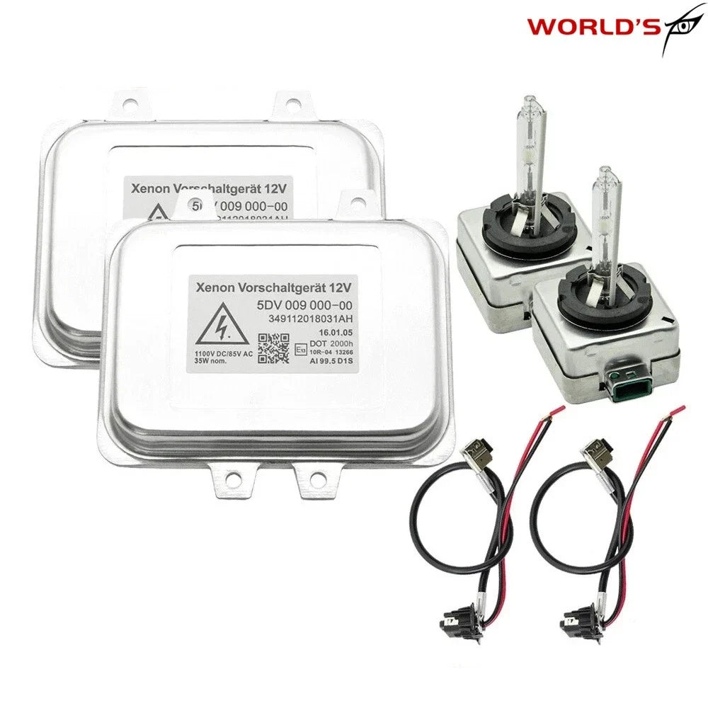 2X Xenon HID Headlight Ballast & D1S Bulb for Cadillac Escalade (2007–2014)
