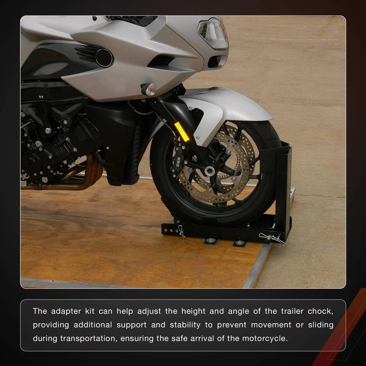 Motorcycle Stop Adapter Kit for Pit-Stop Wheel Chock System SC-3000