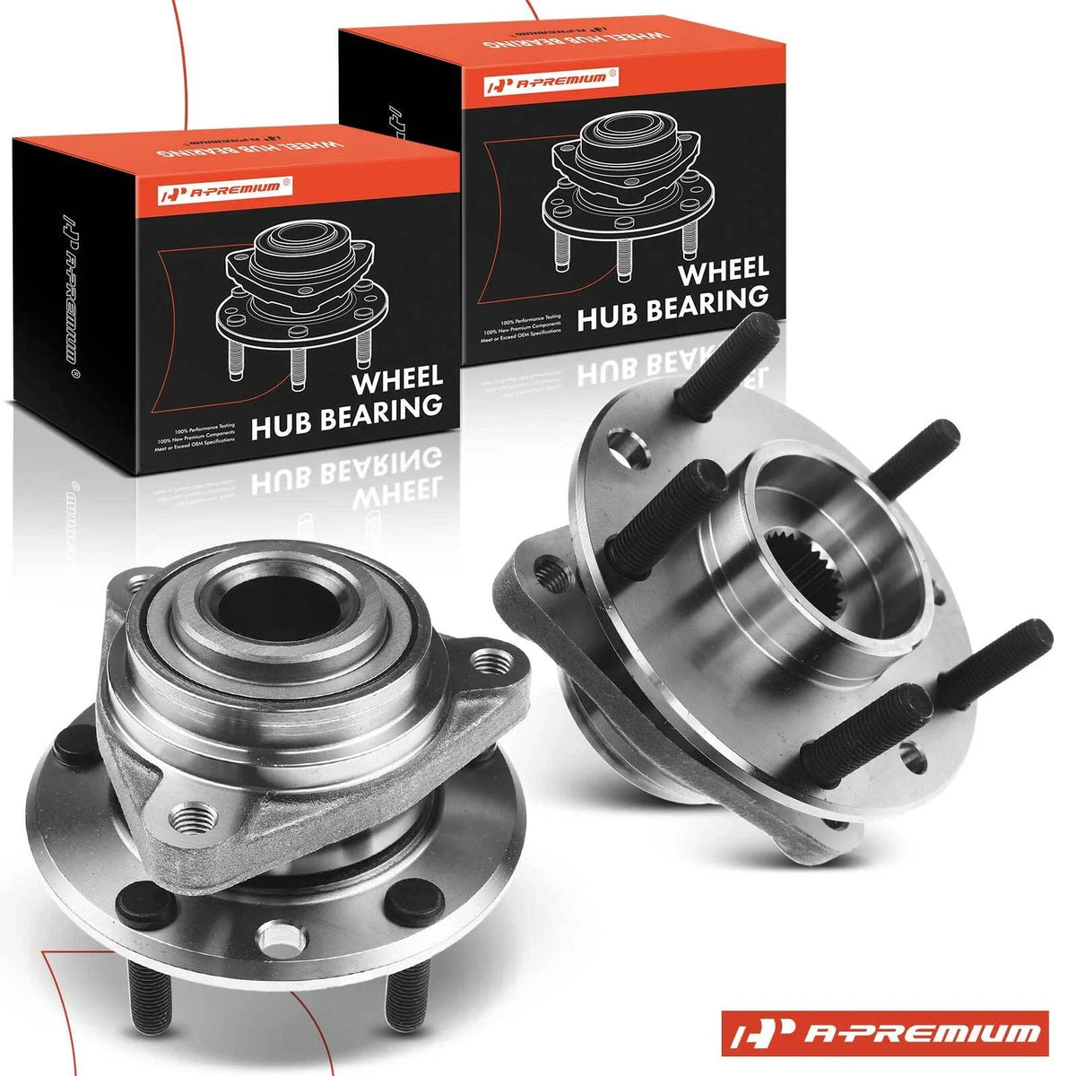 2X Wheel Hub & Bearing Assembly for Chevy Corvette