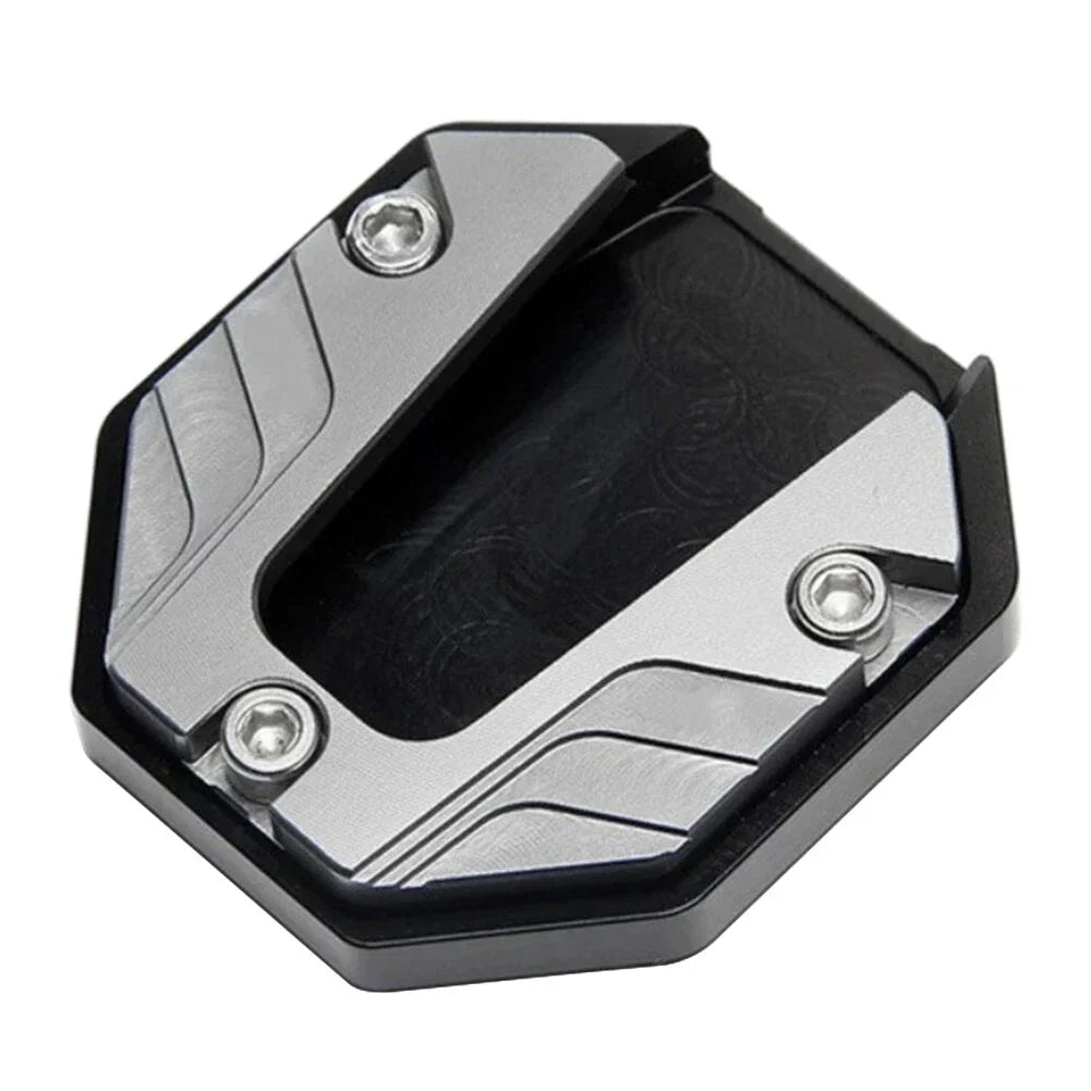 Silver Kickstand Extender Foot for Motorcycle Side Stand