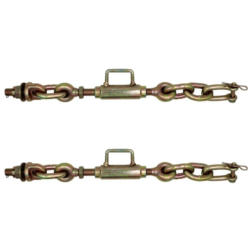 2X Universal 3 Point Hitch Chain Stabilizer Sway Check Chain 11.75"–13.5"