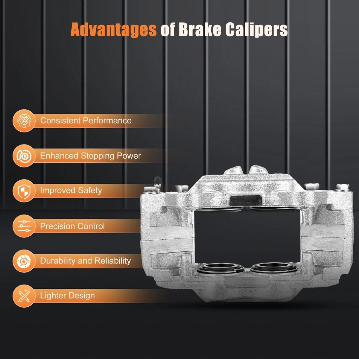 Front Brake Pads and Calipers for Toyota 4Runner (2003-2009)