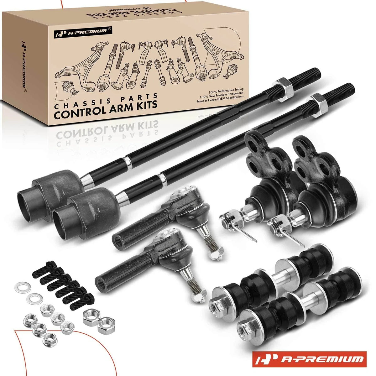 8x Ball Joint Tie Rod Ends for Chevy Impala Buick