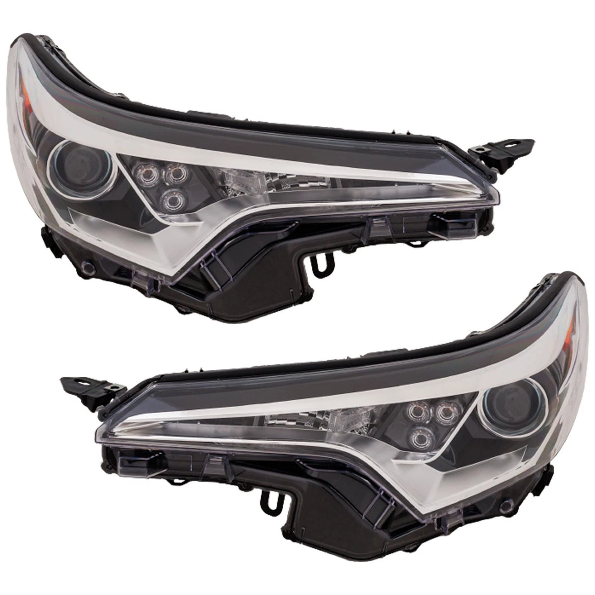 Headlights Set of 2 for Toyota C-HR (2017–2023) Left Right Pair