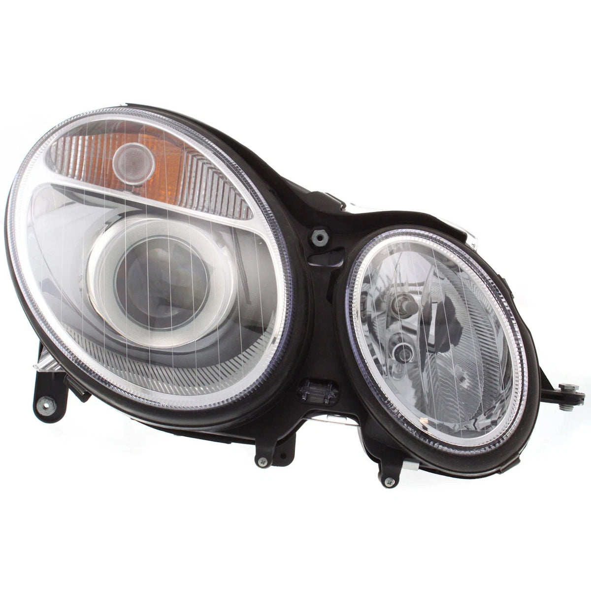 Halogen Headlight Set LH RH for Mercedes Benz E320 E350 E500 E55 AMG (2003–2006)