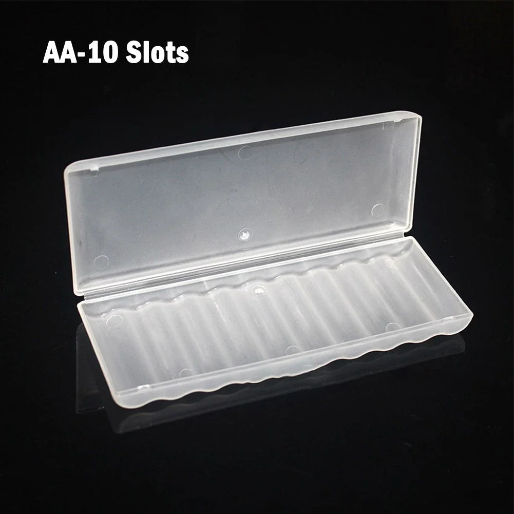 Battery Plastic Case Storage Box for 10 AA AAA Batteries