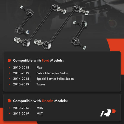Sway Bar Link Kit for Ford Taurus/Flex 2010 to 2019 - 4 Pieces