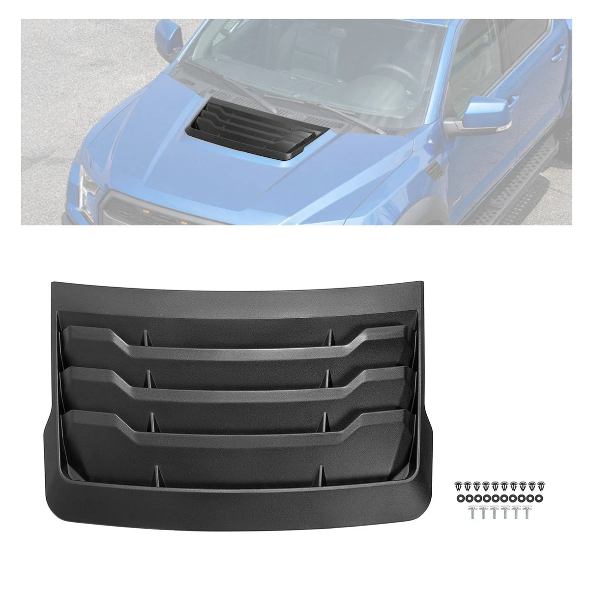 Front Hood Vent Louver Cover for Ford F-150 Raptor (2017–2020)