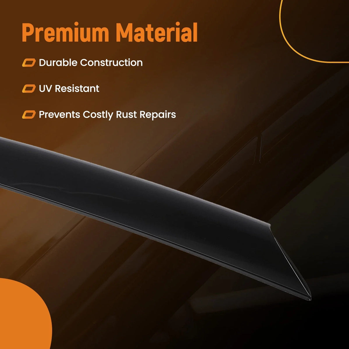 Windshield A-Pillar Molding LH Black Painted for Ford Flex (2009–2019)