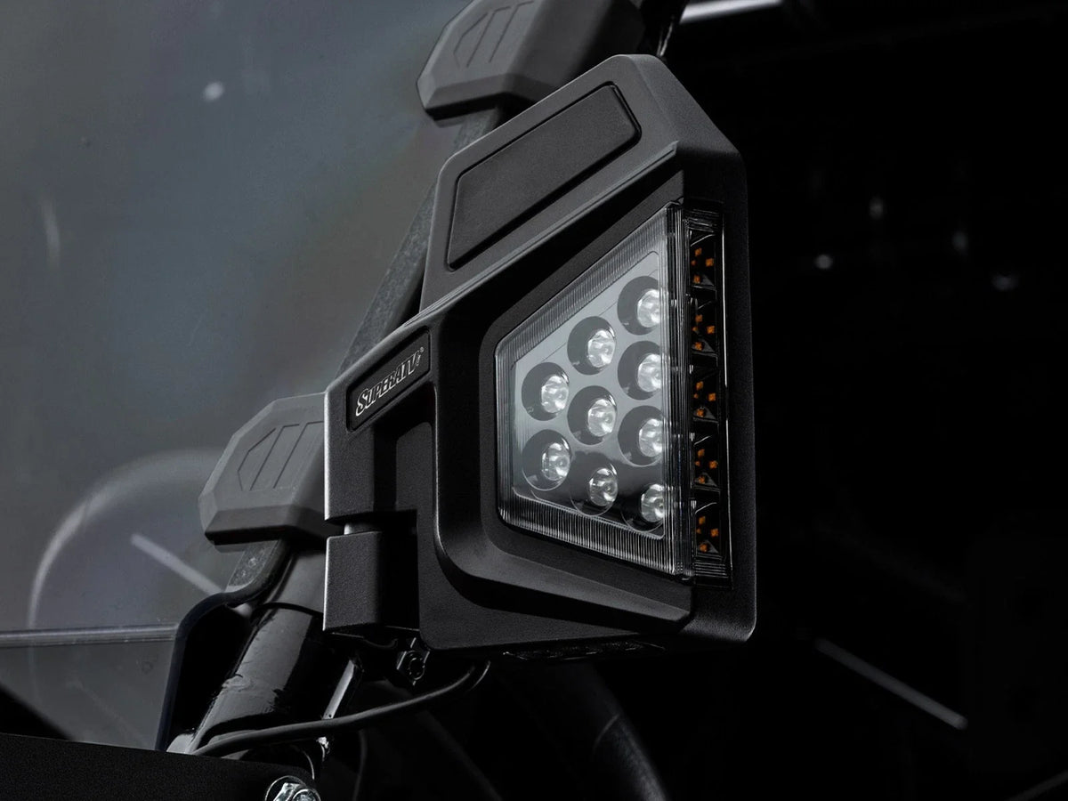 Side-View LED Mirrors for Kawasaki Bikes (Refer to Fitment)